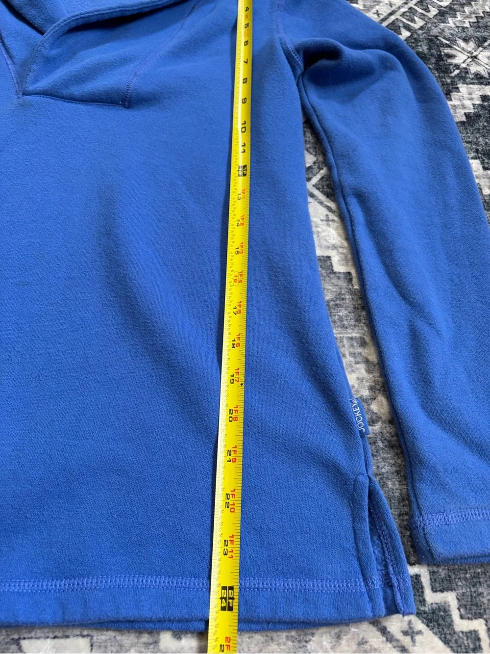 Jockey periwinkle Shawl Collar Sweatshirt small
